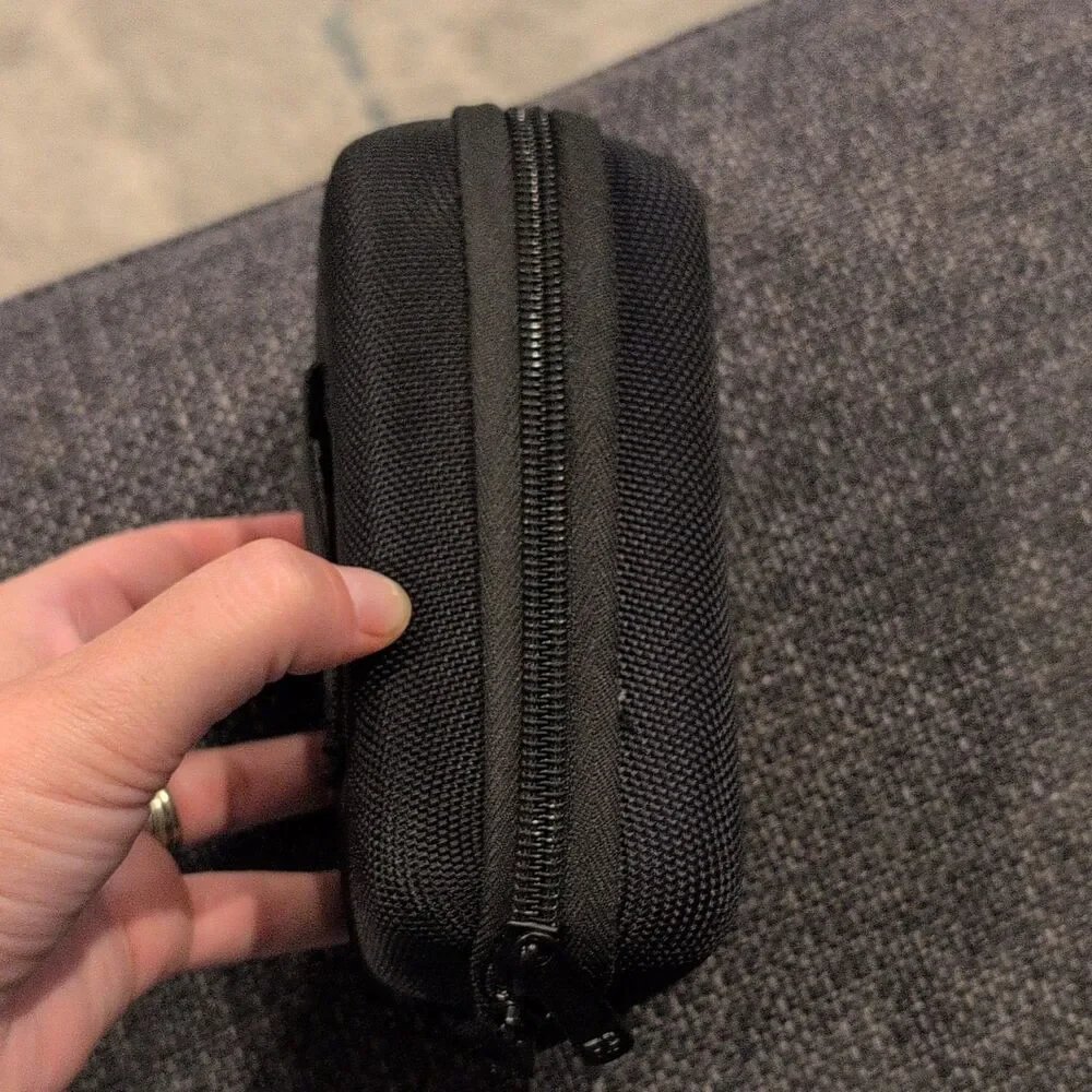 Ruggard HPV-270 Hard Camera Case, Zippered Nylon Pouch w/ Belt Loop, Black